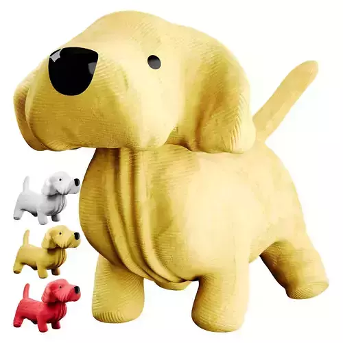 Dog toy Low-poly 3D model
