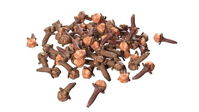Cloves  Pile Low-poly 3D model 2