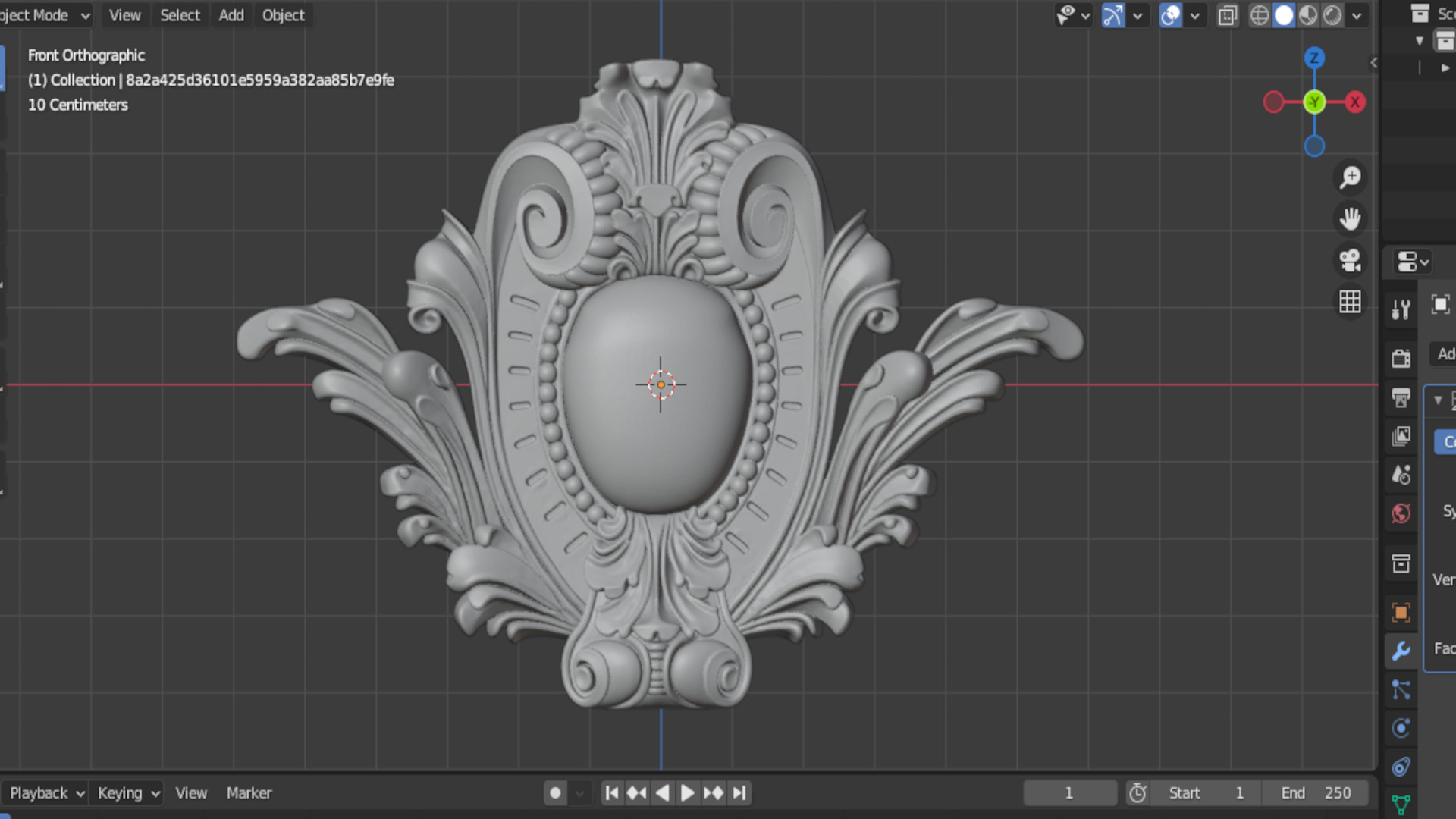 carved classic decorative ornament cnc 3d printing stl 08 3D model_7