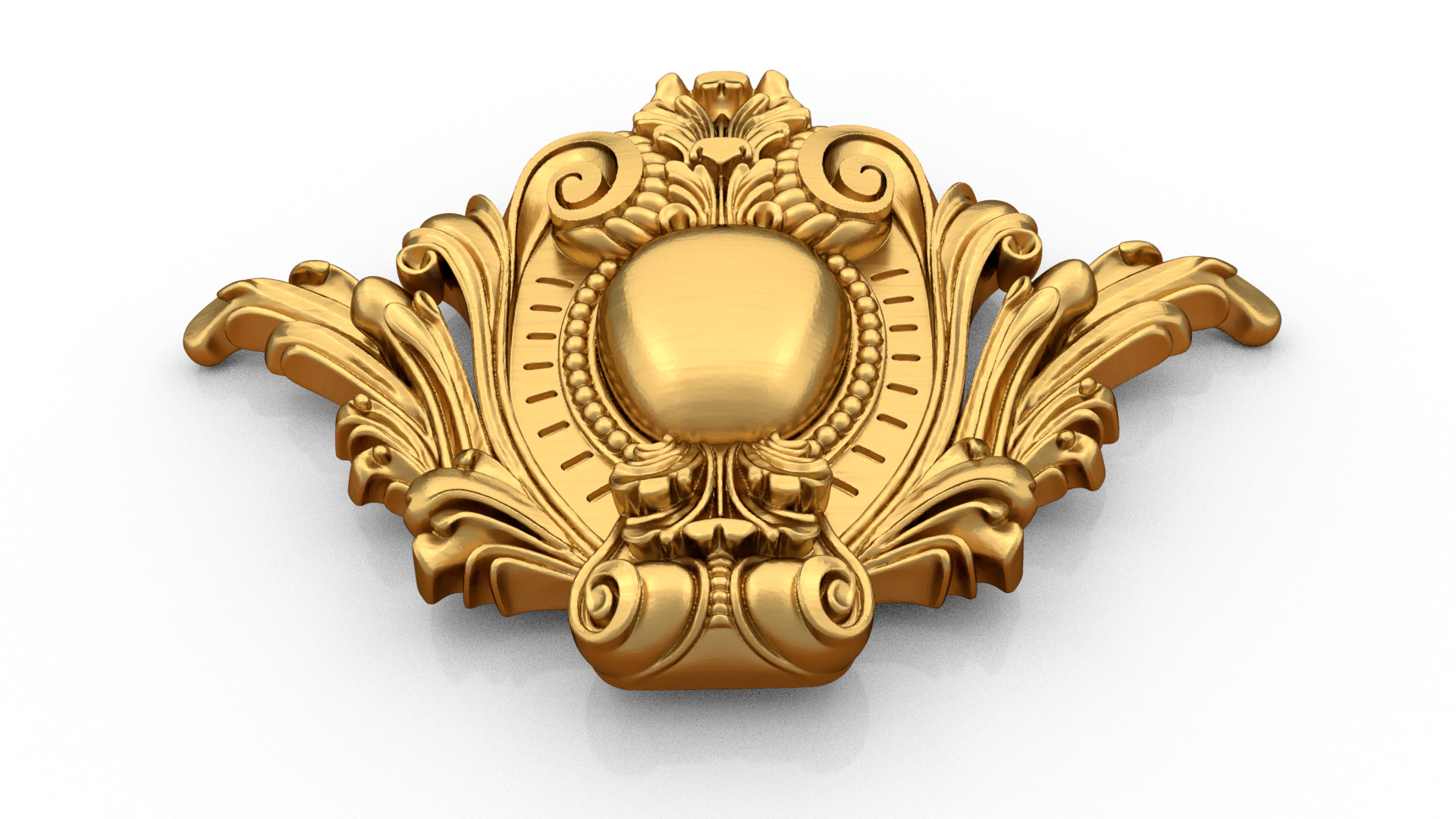 carved classic decorative ornament cnc 3d printing stl 08 3D model_3