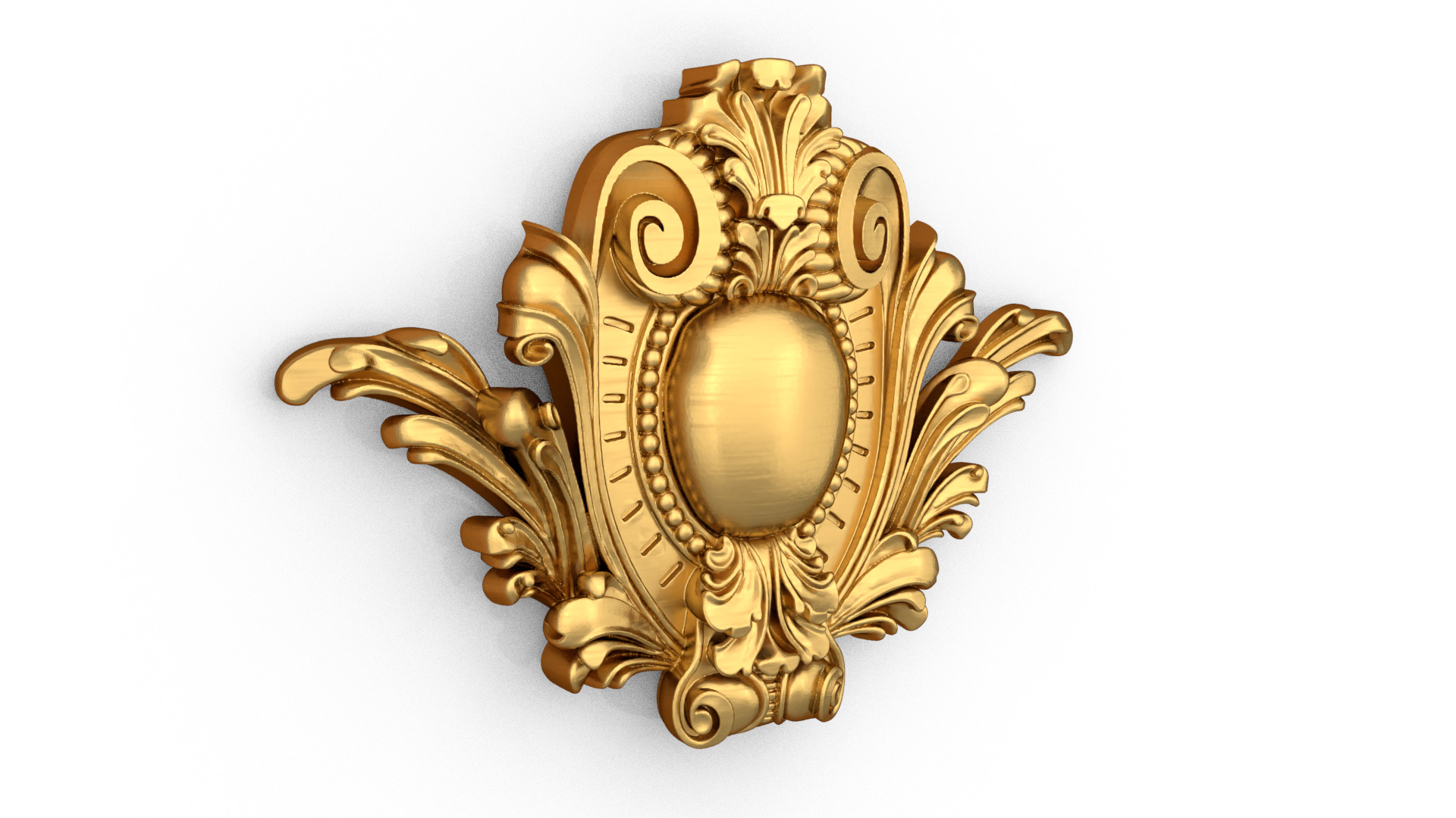 carved classic decorative ornament cnc 3d printing stl 08 3D model_1