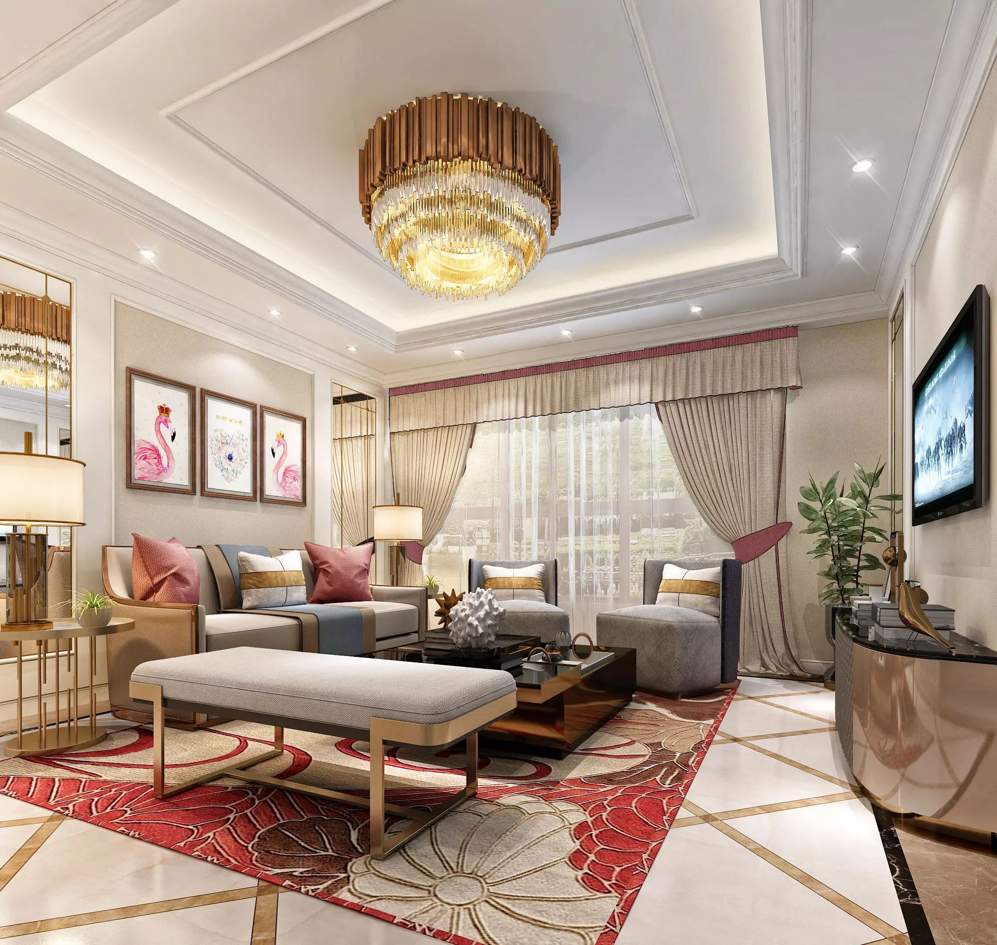 living room 3D model