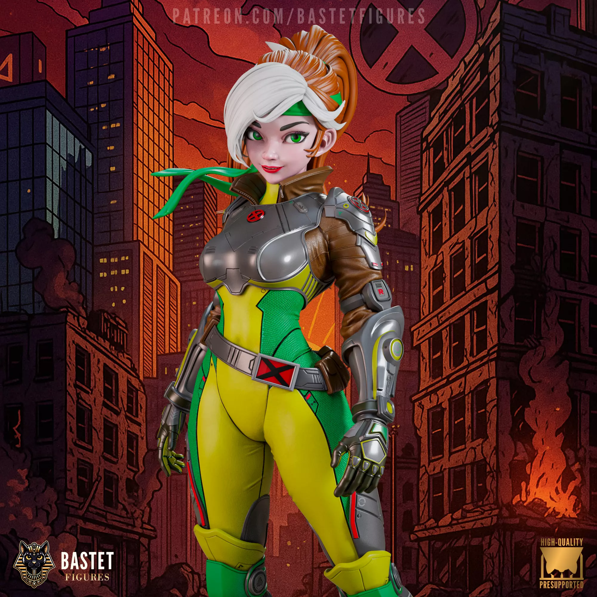 Rogue I XMen 3D print model