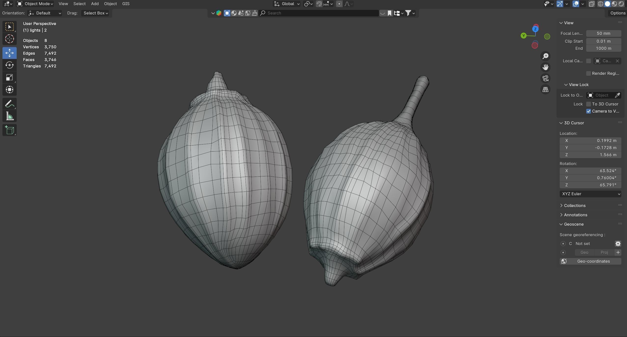 Coriander seeds  Low-poly 3D model_7