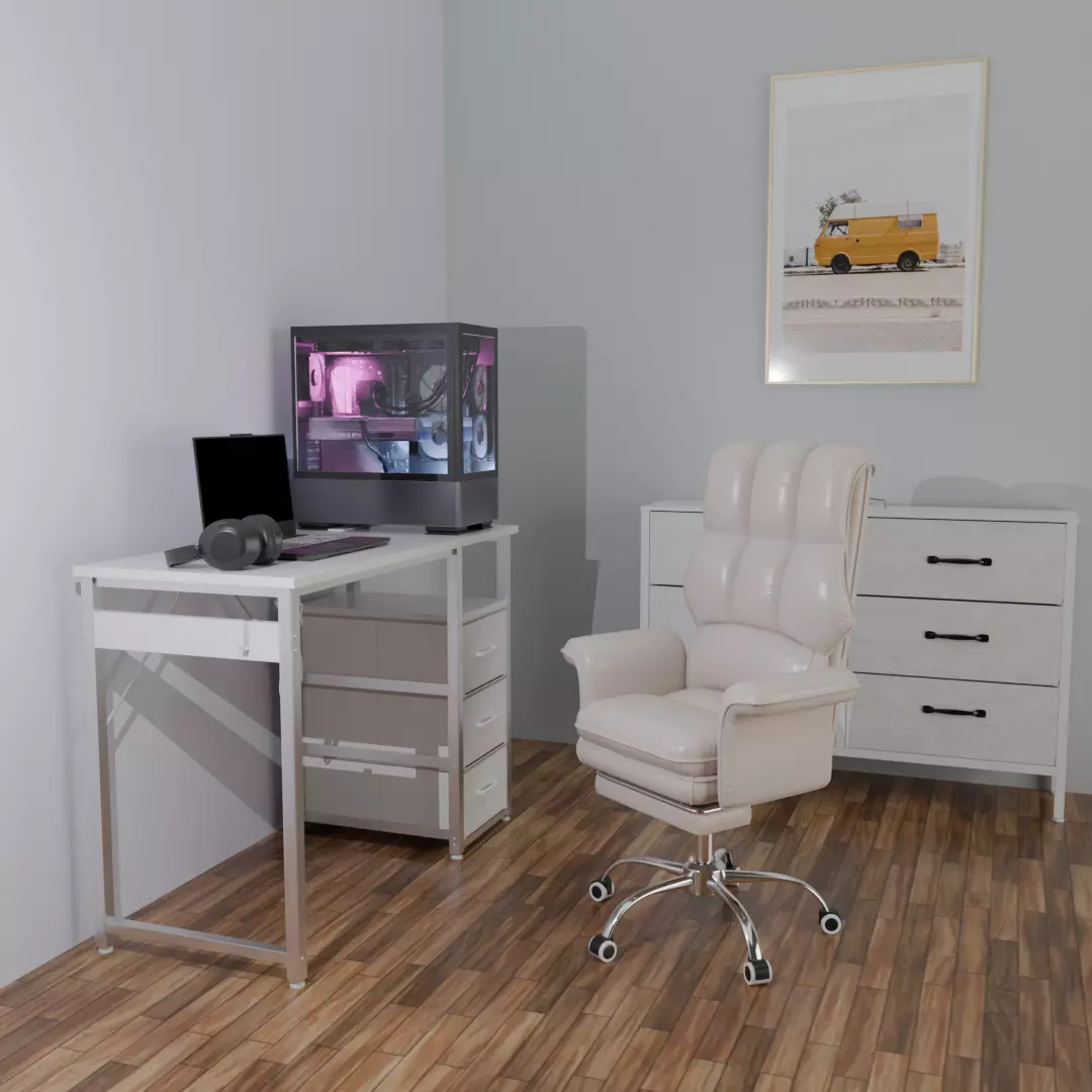 Office chair 3D model_0