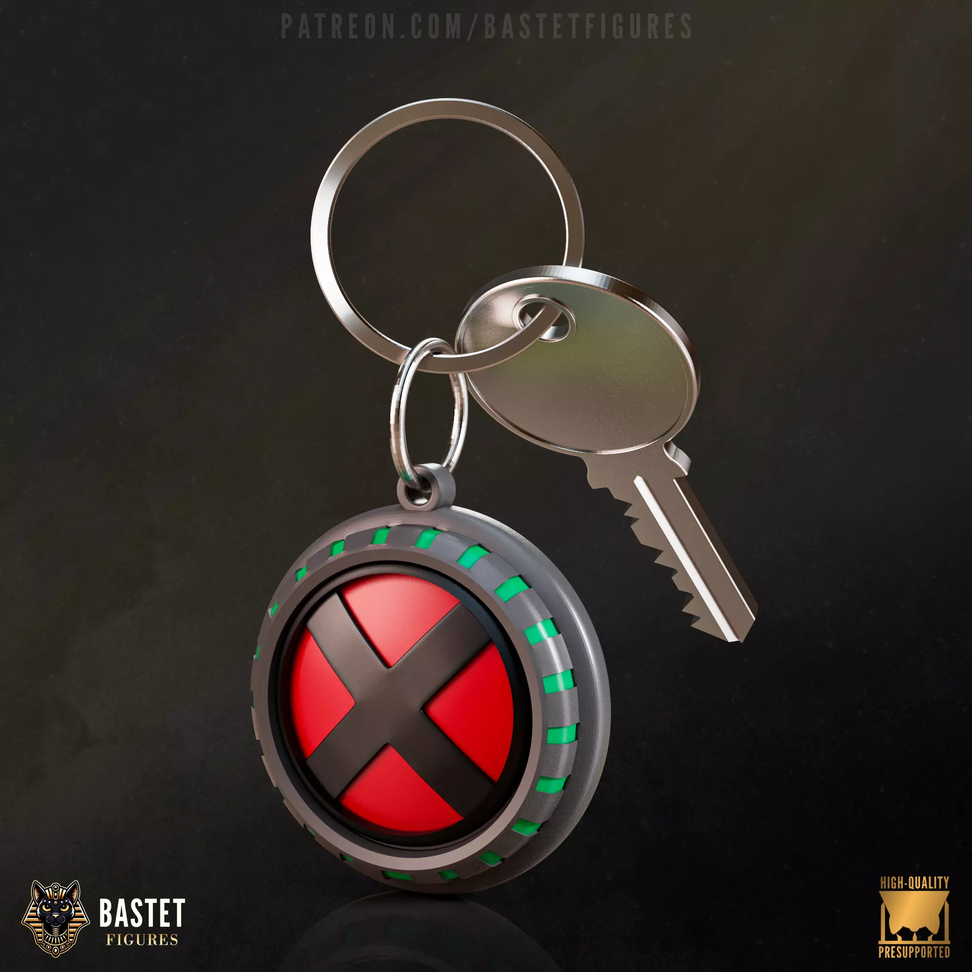Rogue Keychain I XMen 3D print model