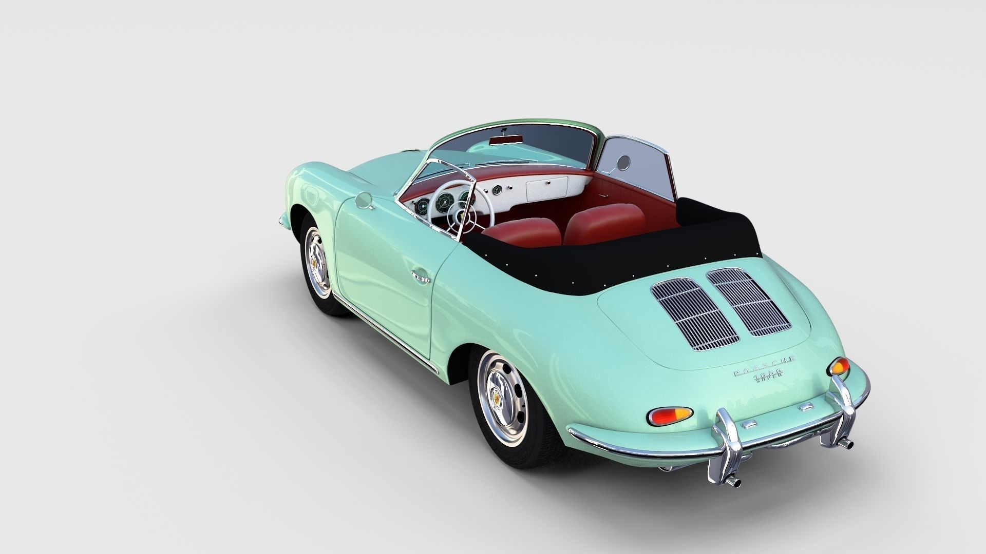 Porsche 356 Convertible rev 3D model_24