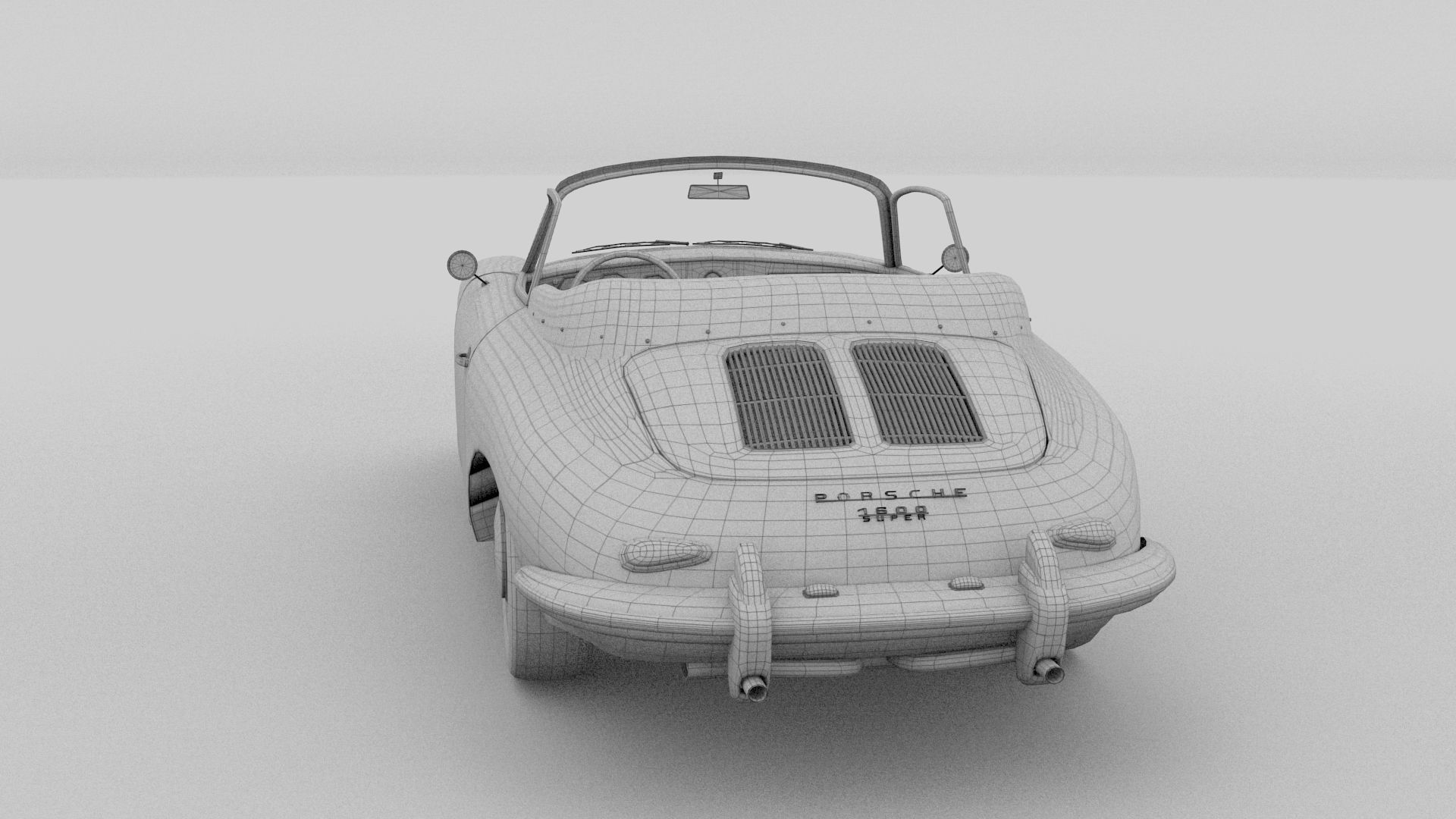 Porsche 356 Convertible rev 3D model_23