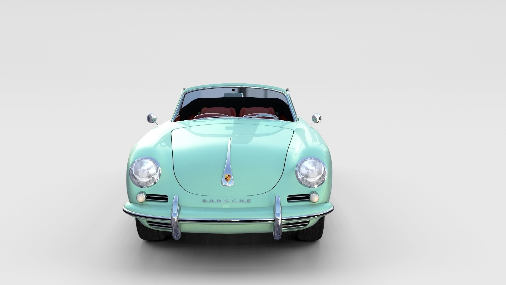 Porsche 356 Convertible rev 3D model_2