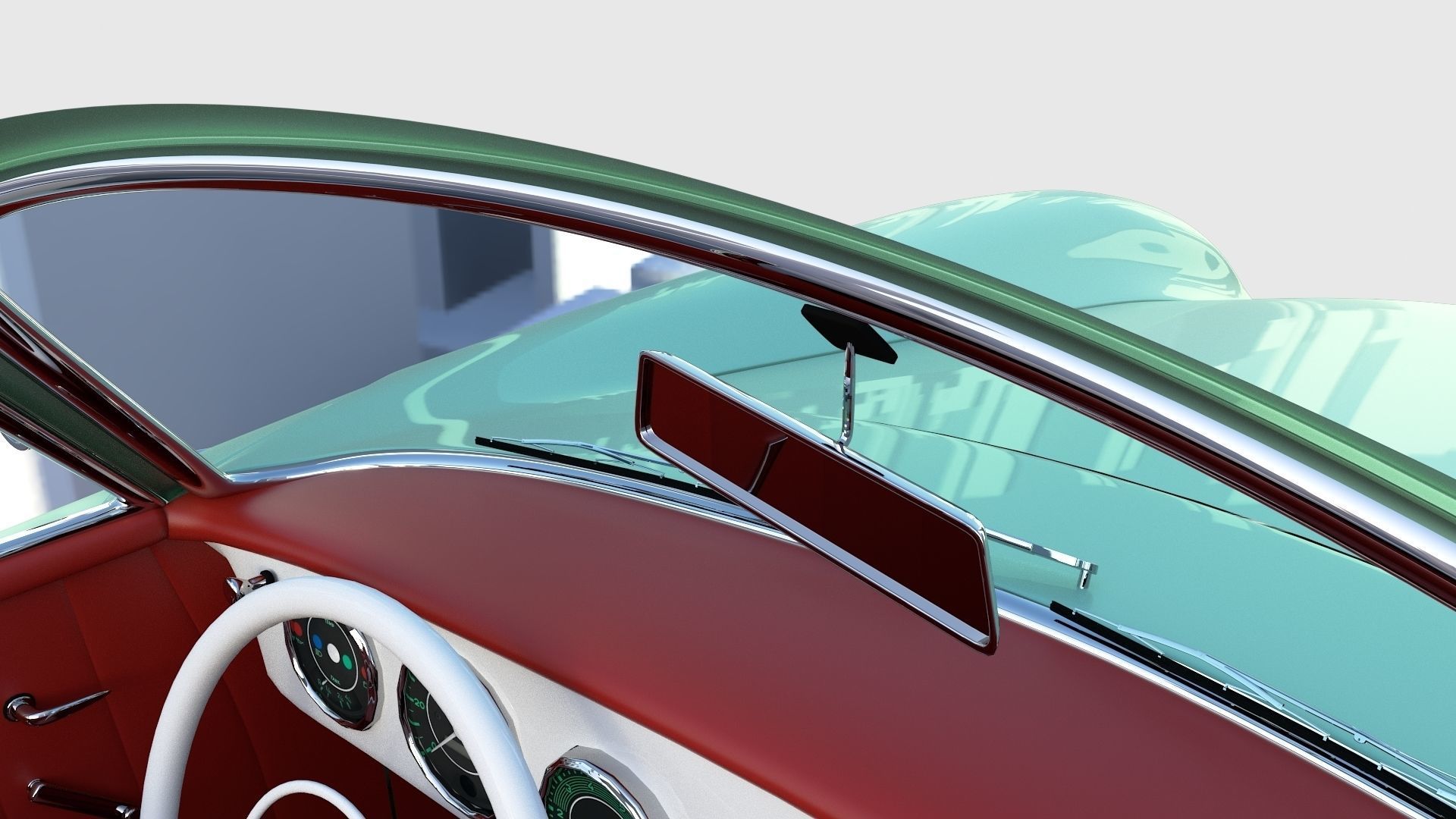 Porsche 356 Convertible rev 3D model_26