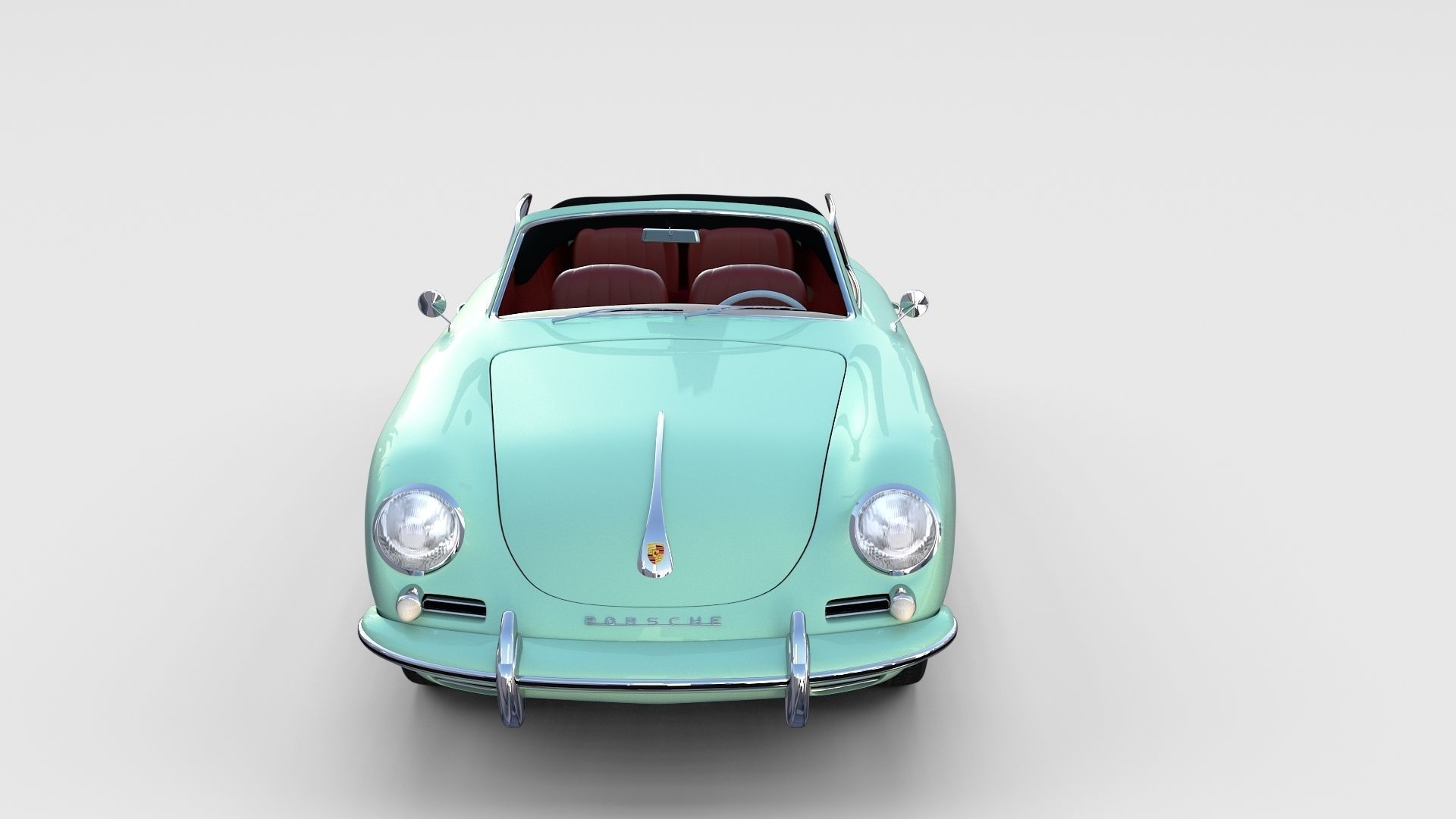 Porsche 356 Convertible rev 3D model_9