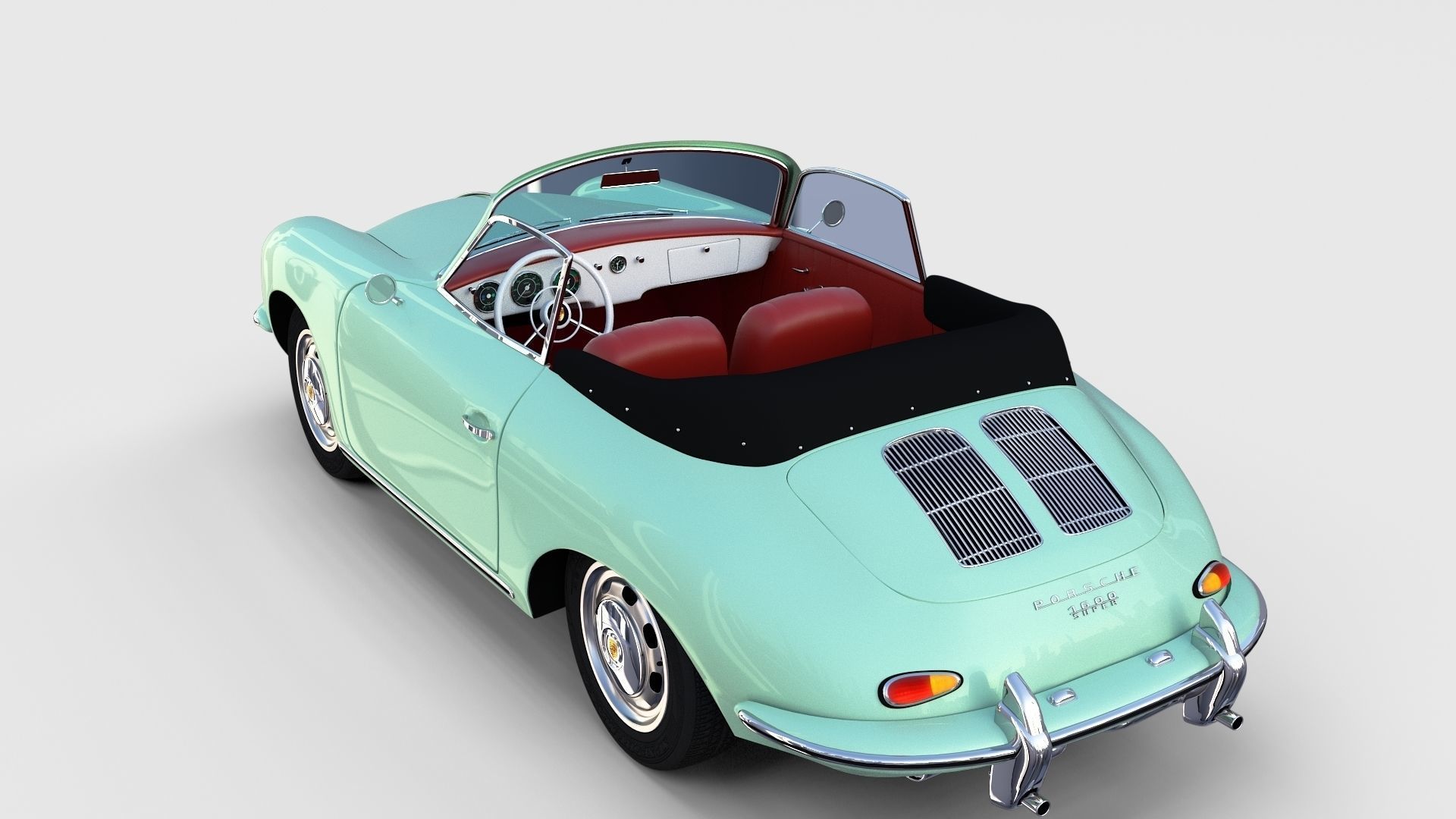 Porsche 356 Convertible rev 3D model_13