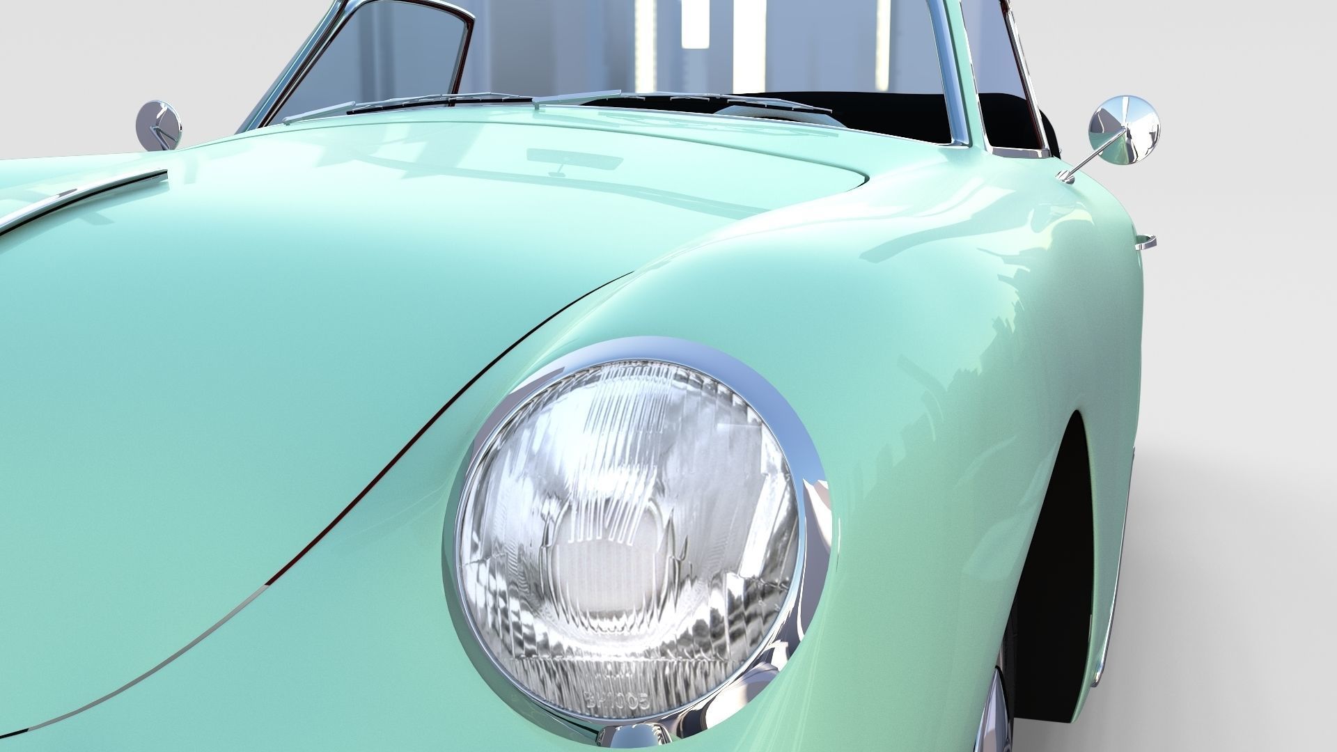 Porsche 356 Convertible rev 3D model_27