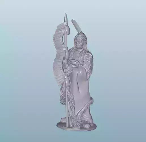 INDIAN  W102 Native American Figures 3D print model