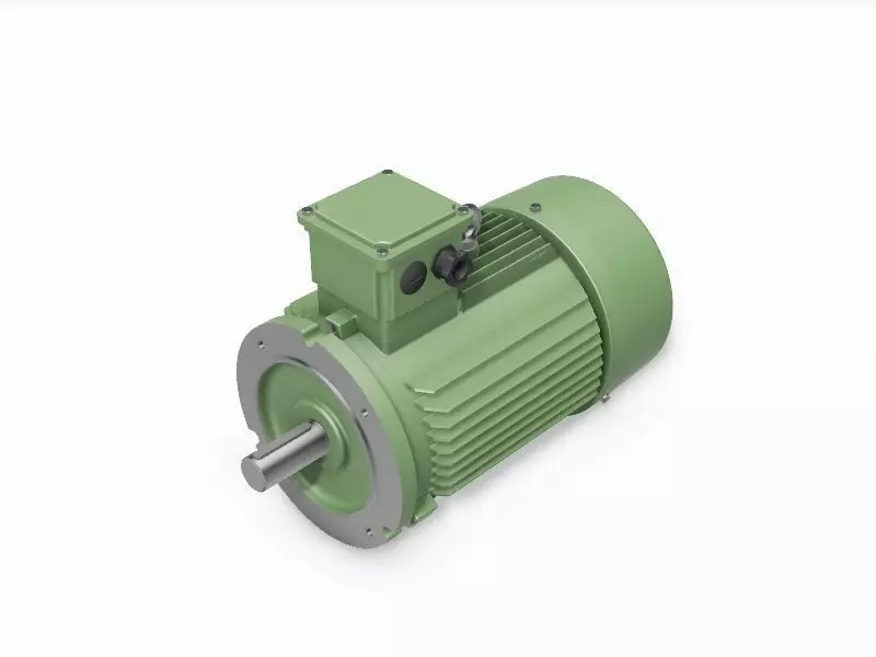 132M B14b IEC electric motor - 3D CAD model 3D model_0