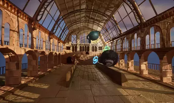 Museum Astronomy Low-poly 3D model