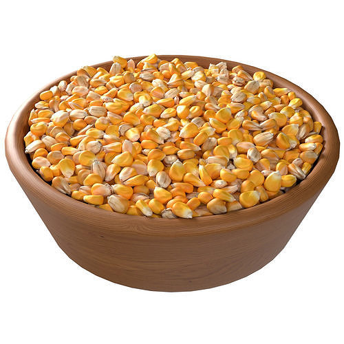 Corn seed bowl   Low-poly 3D model