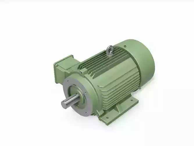 132M B34a Left IEC electric motor - 3D CAD model