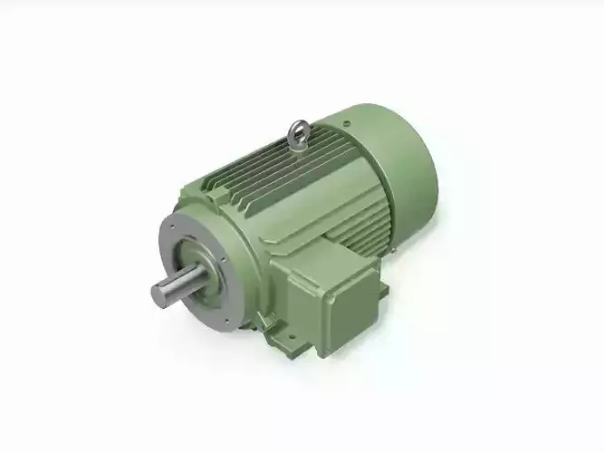 132M B34a Right IEC electric motor - 3D CAD model