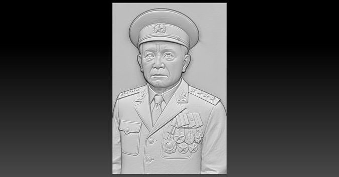 12 VO NGUYEN GIAP CNC Relief Model 3D print model