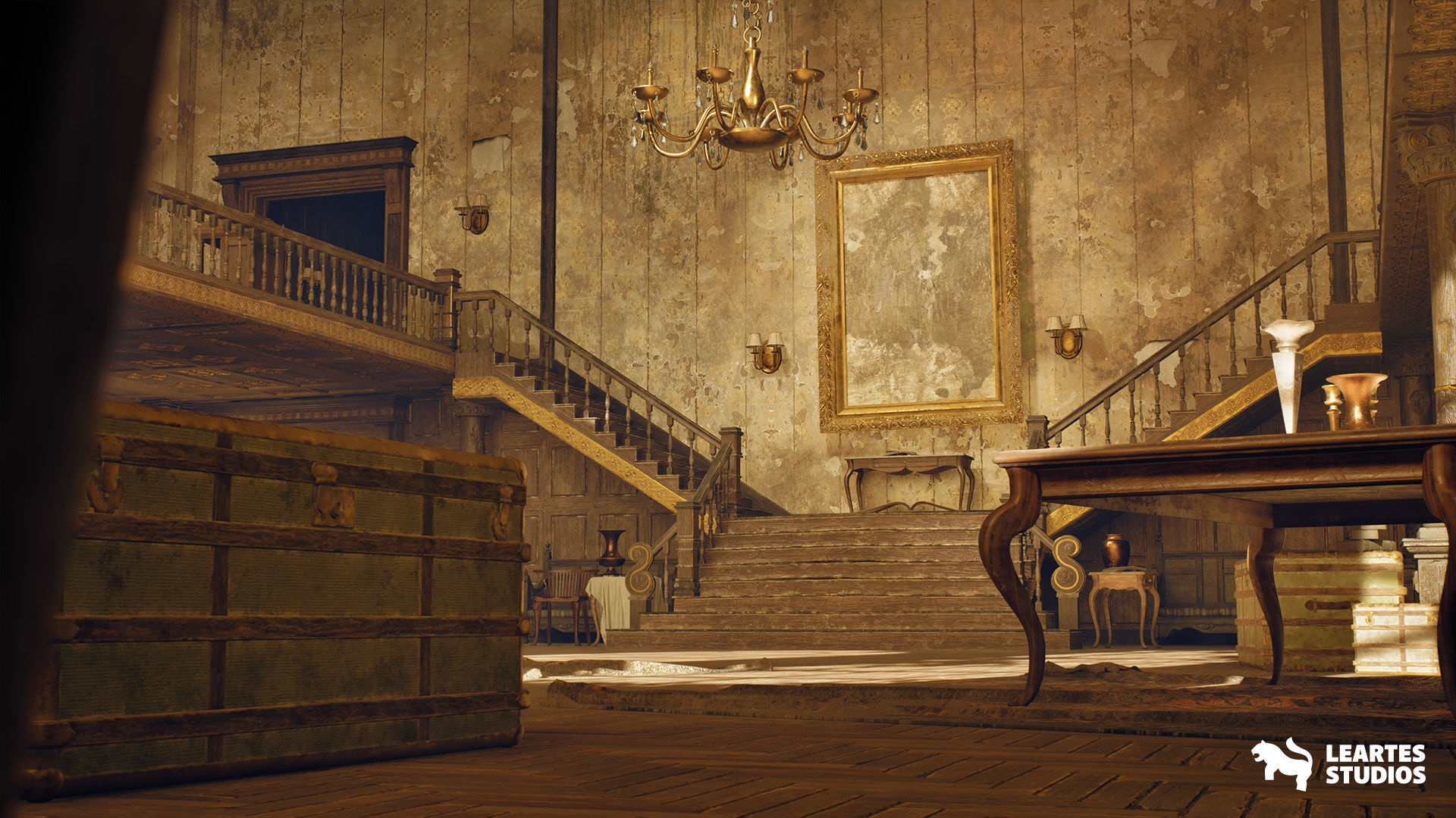 Abandoned Mansion Environment Low-poly 3D model_8