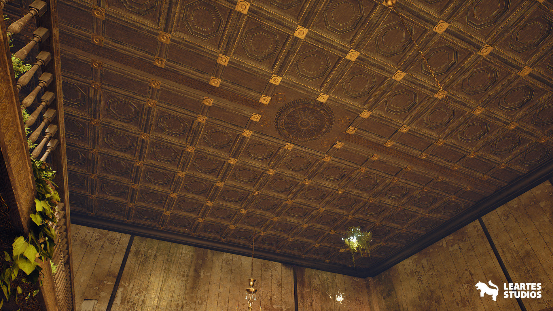 Abandoned Mansion Environment Low-poly 3D model_6