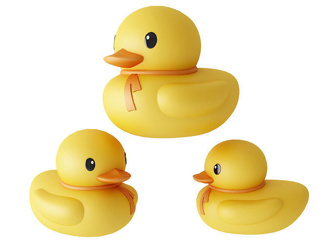 Rubber Duck  Low-poly 3D model