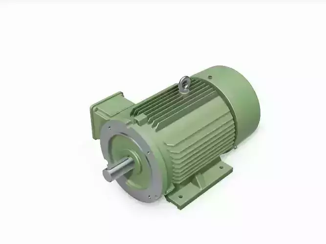 132M B34b Left IEC electric motor - 3D CAD model