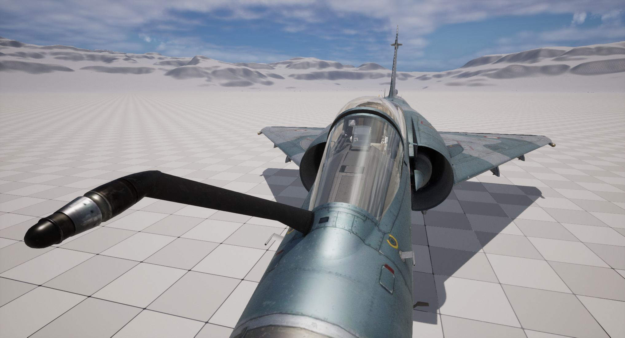 Rigged Dassault Mirage Fighter 3D model_11