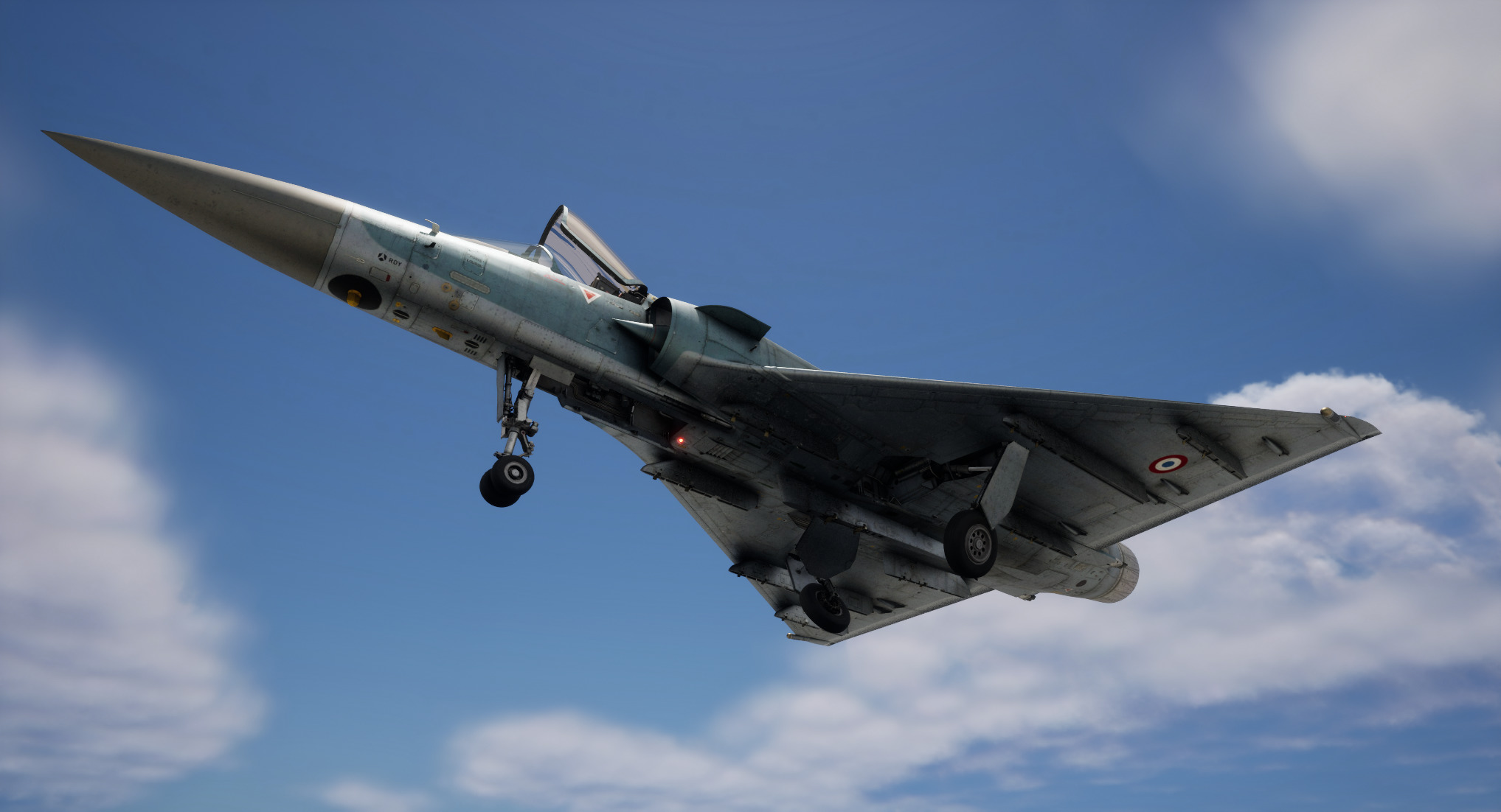 Rigged Dassault Mirage Fighter 3D model_6