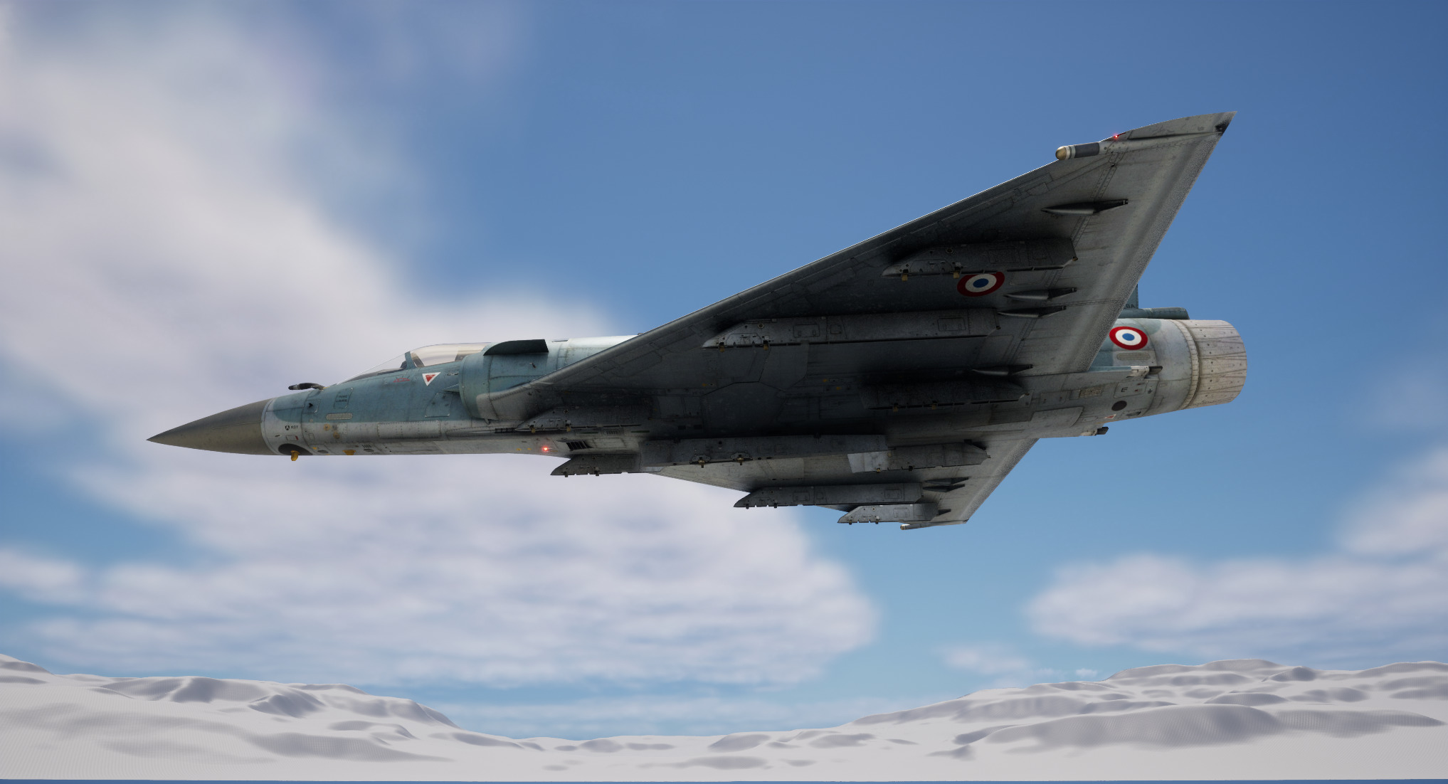 Rigged Dassault Mirage Fighter 3D model_13