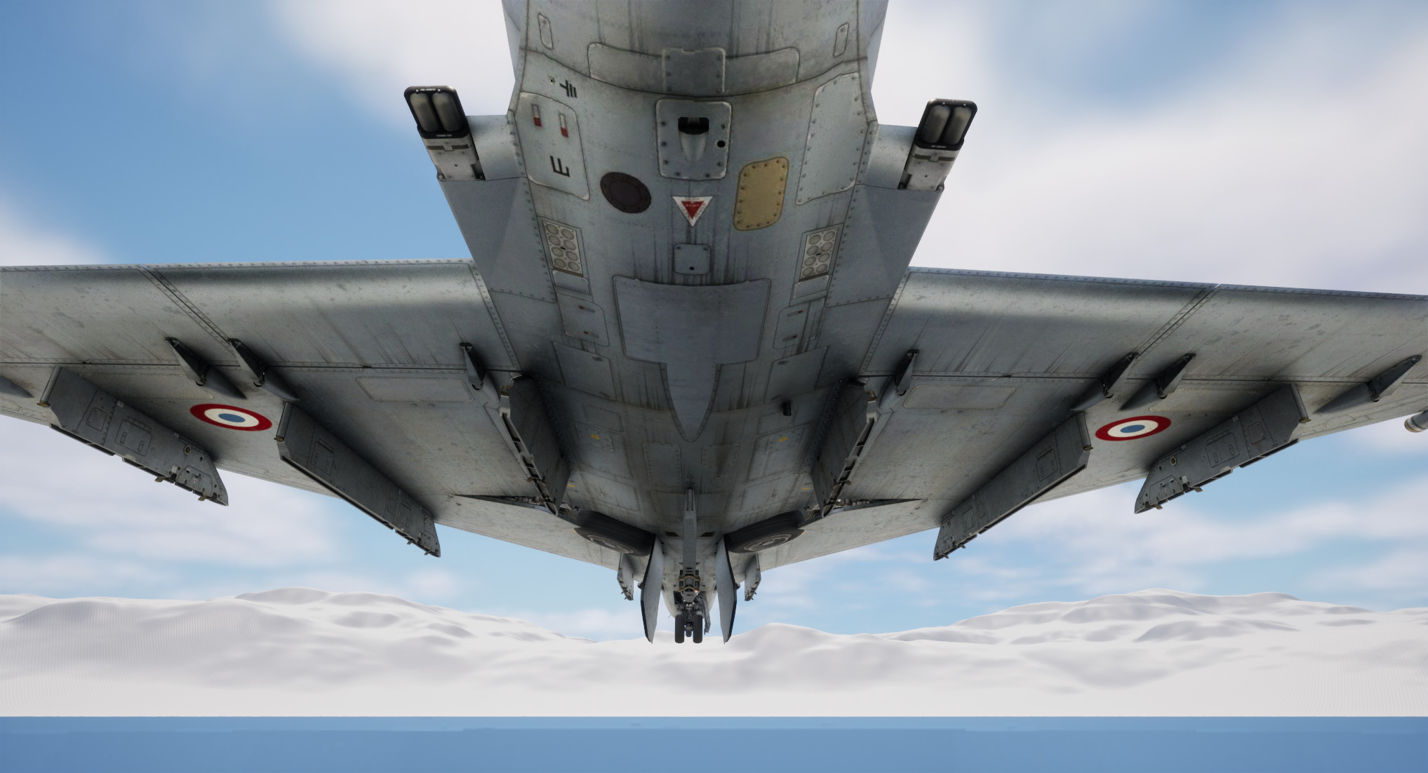 Rigged Dassault Mirage Fighter 3D model_9