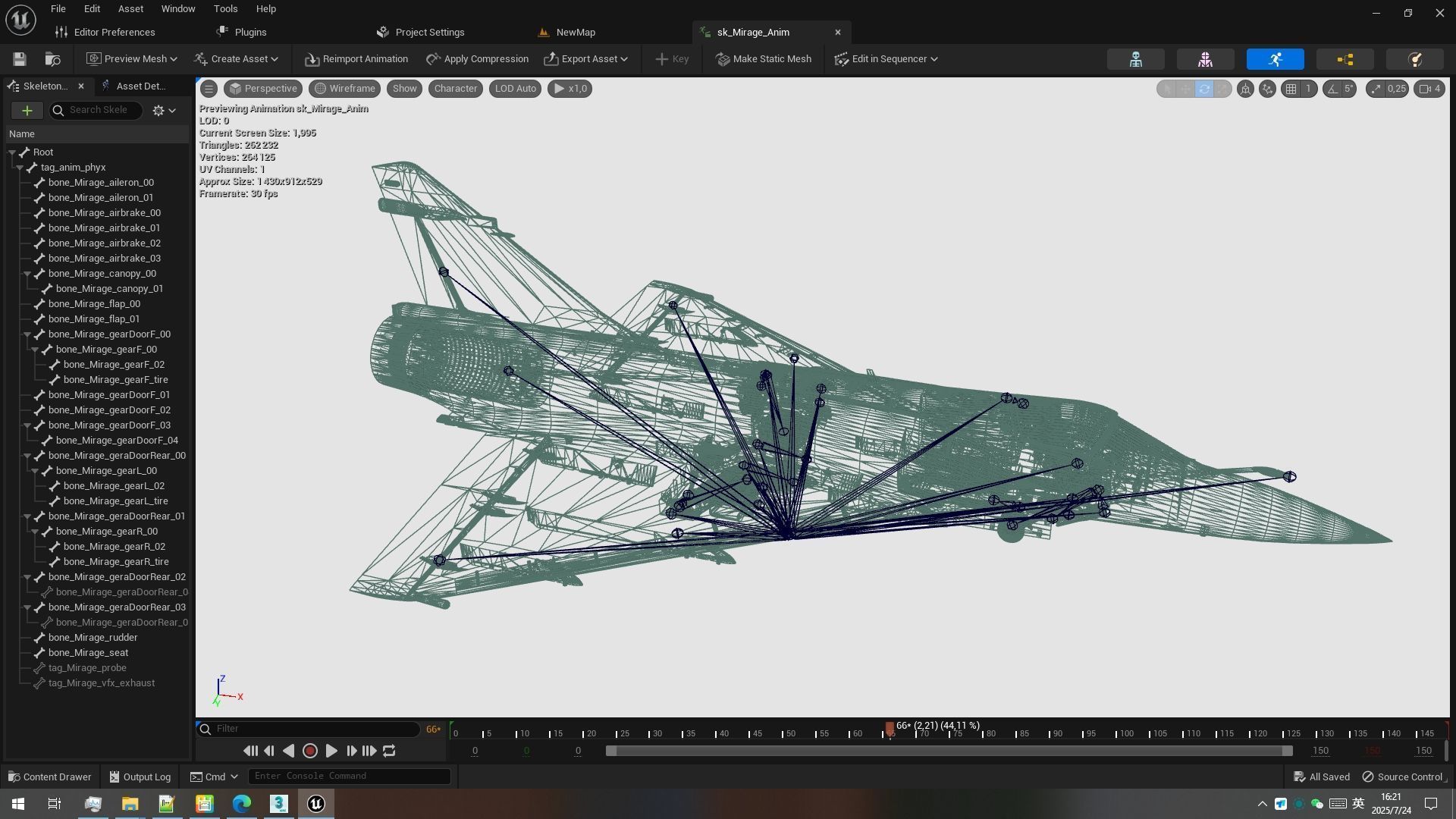 Rigged Dassault Mirage Fighter 3D model_25