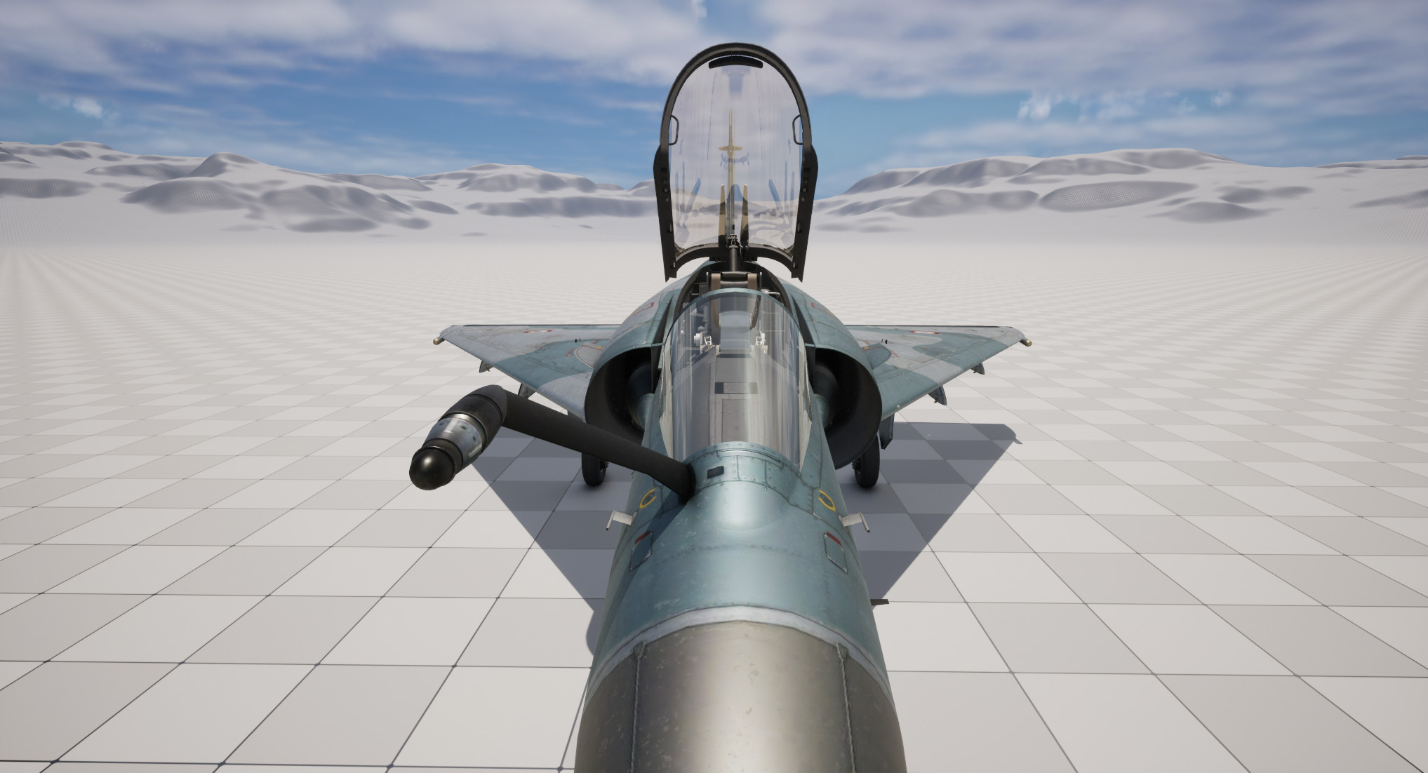 Rigged Dassault Mirage Fighter 3D model_17