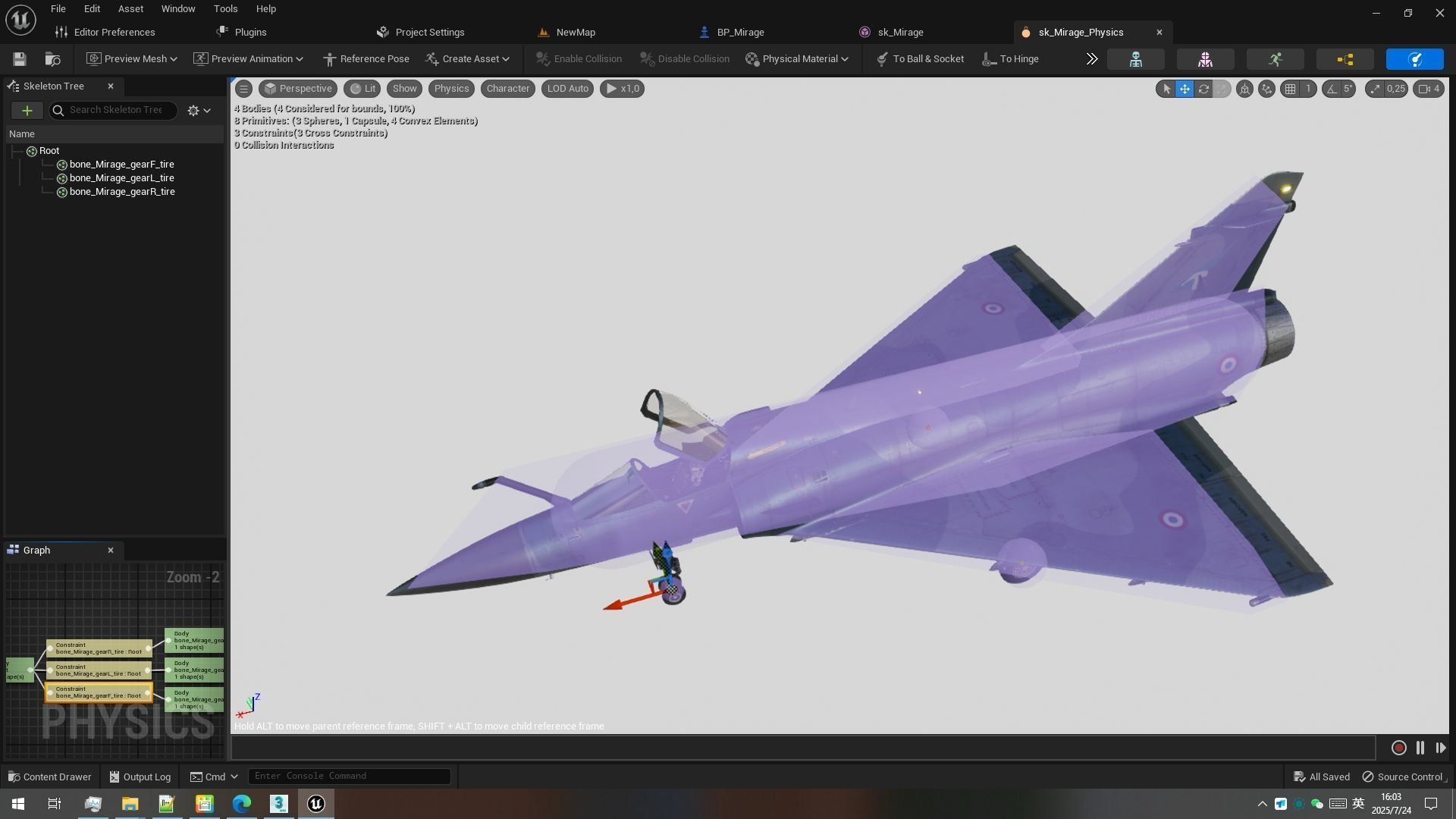 Rigged Dassault Mirage Fighter 3D model_23