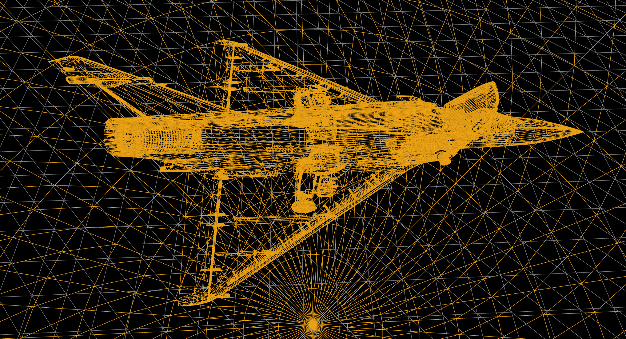 Rigged Dassault Mirage Fighter 3D model_3
