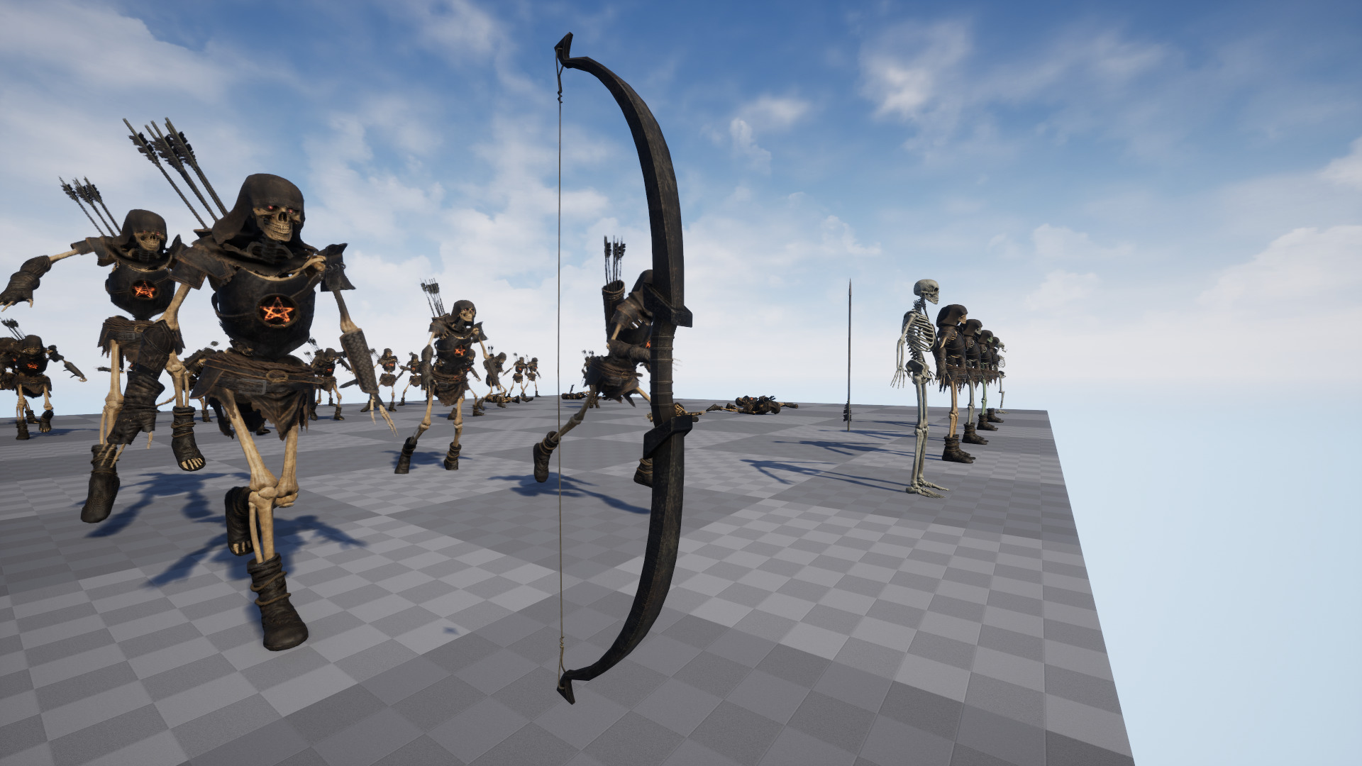 Skeleton 07 Archer Low-poly 3D model_25