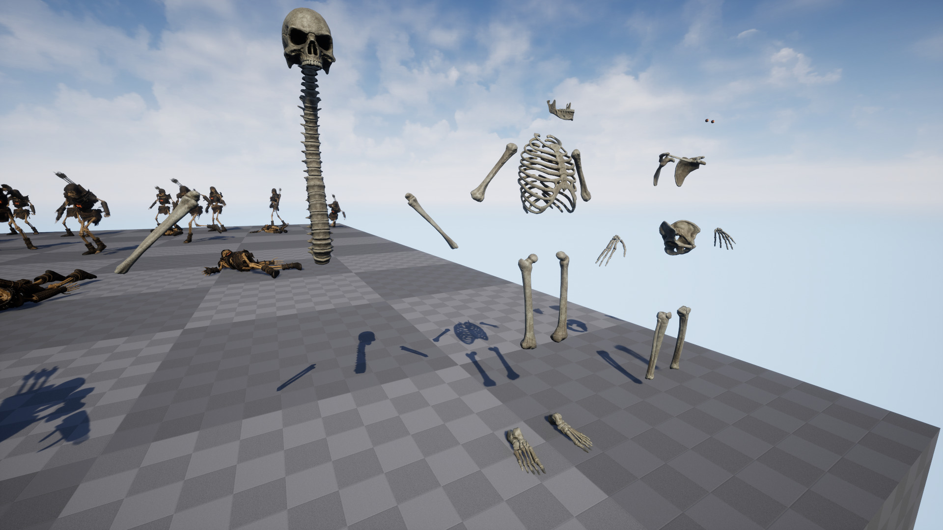 Skeleton 07 Archer Low-poly 3D model_32
