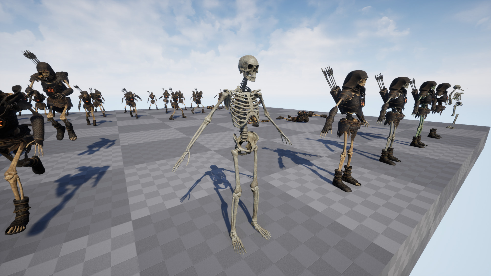 Skeleton 07 Archer Low-poly 3D model_23