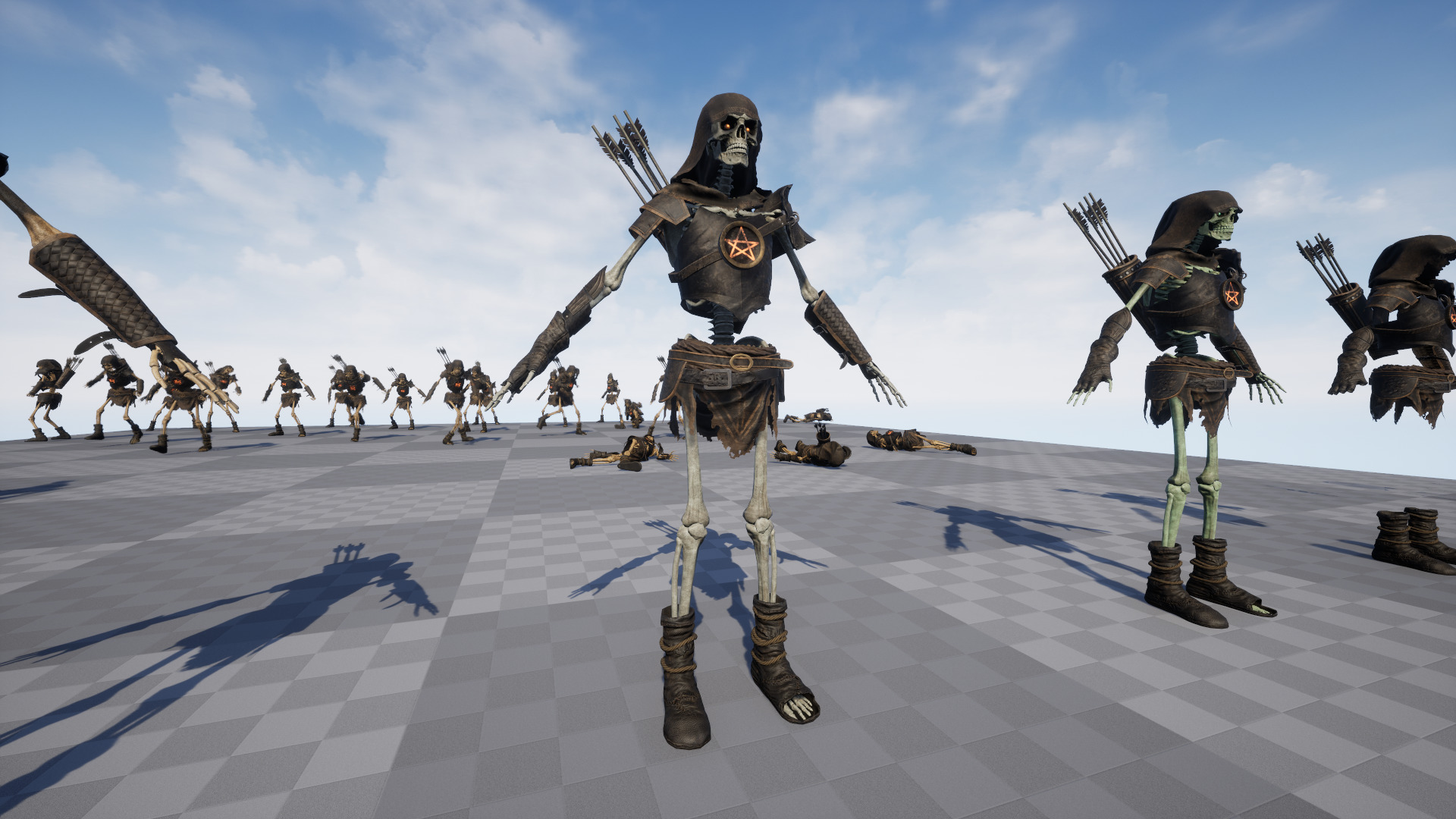 Skeleton 07 Archer Low-poly 3D model_28