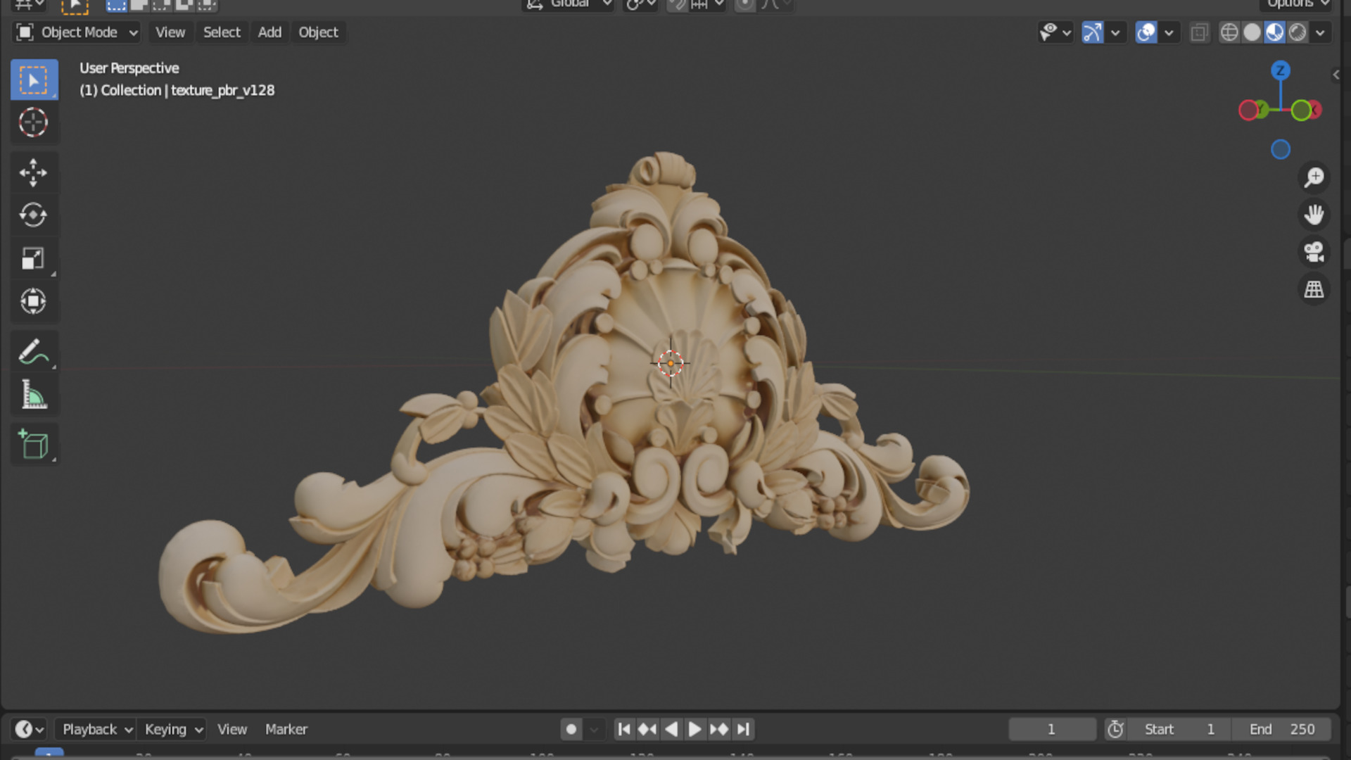 carved classic decorative ornament cnc 3d printing stl 09 3D model_6