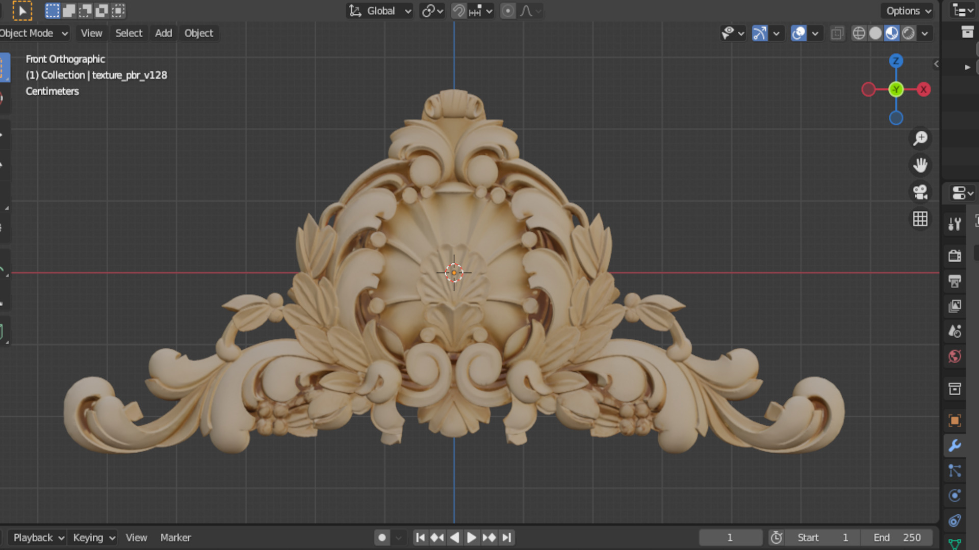 carved classic decorative ornament cnc 3d printing stl 09 3D model_3