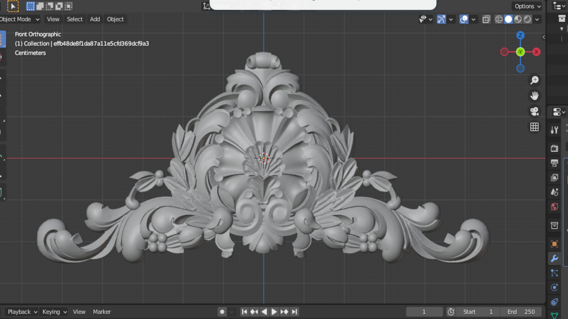 carved classic decorative ornament cnc 3d printing stl 09 3D model_7