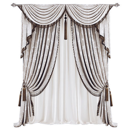 Curtains638 Low-poly 3D model