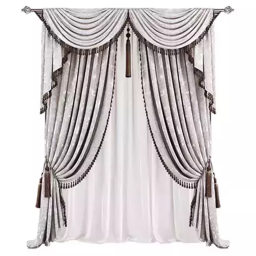 Curtains638 Low-poly 3D model