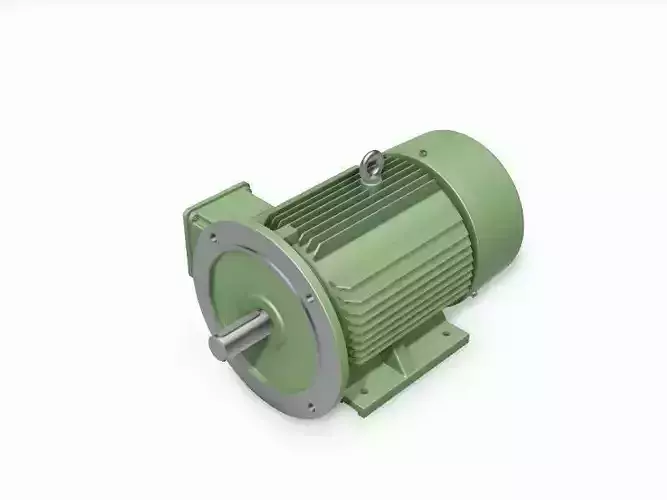 132M B35 Left IEC electric motor - 3D CAD model