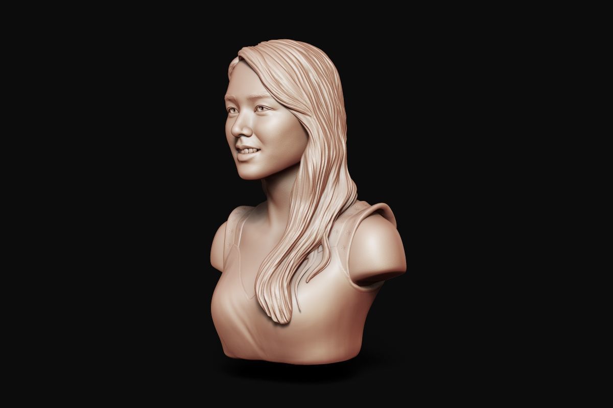 Son Ye Jin Bust Sculpture 3D print model_16