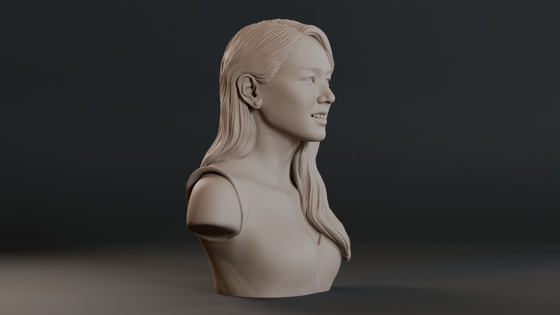 Son Ye Jin Bust Sculpture 3D print model_3