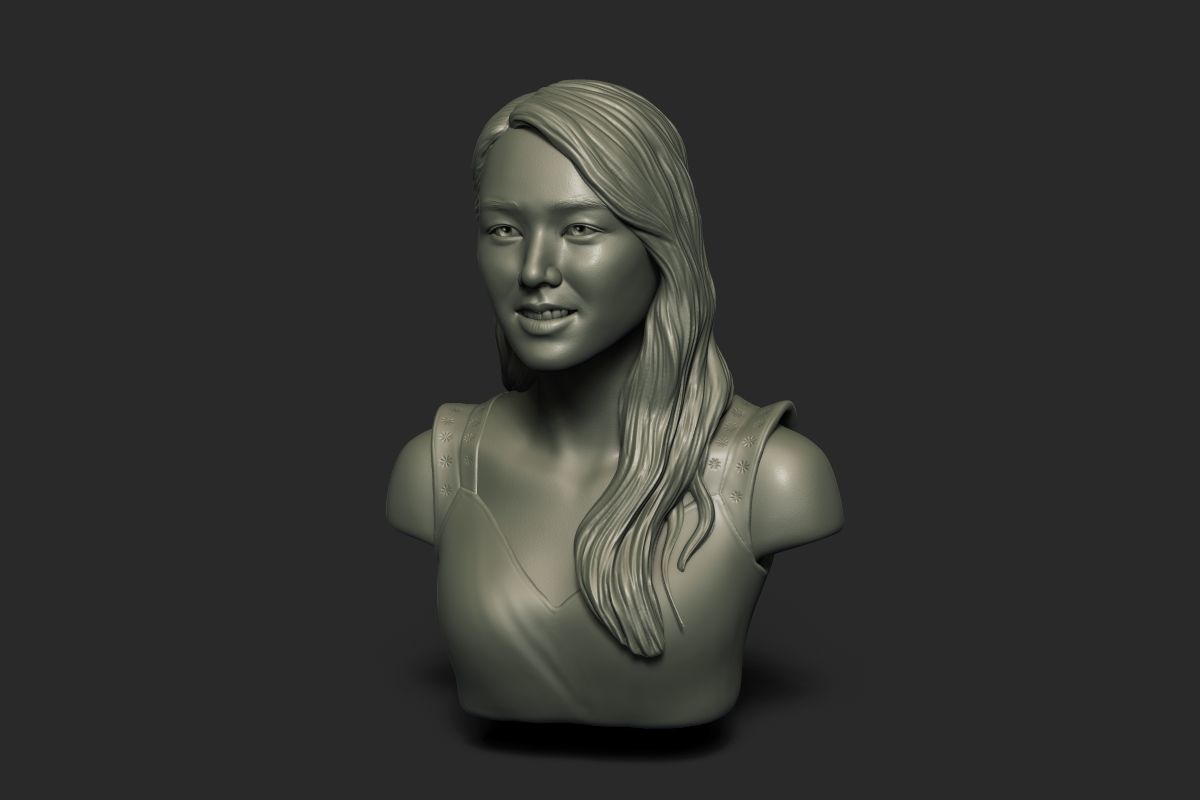 Son Ye Jin Bust Sculpture 3D print model_20