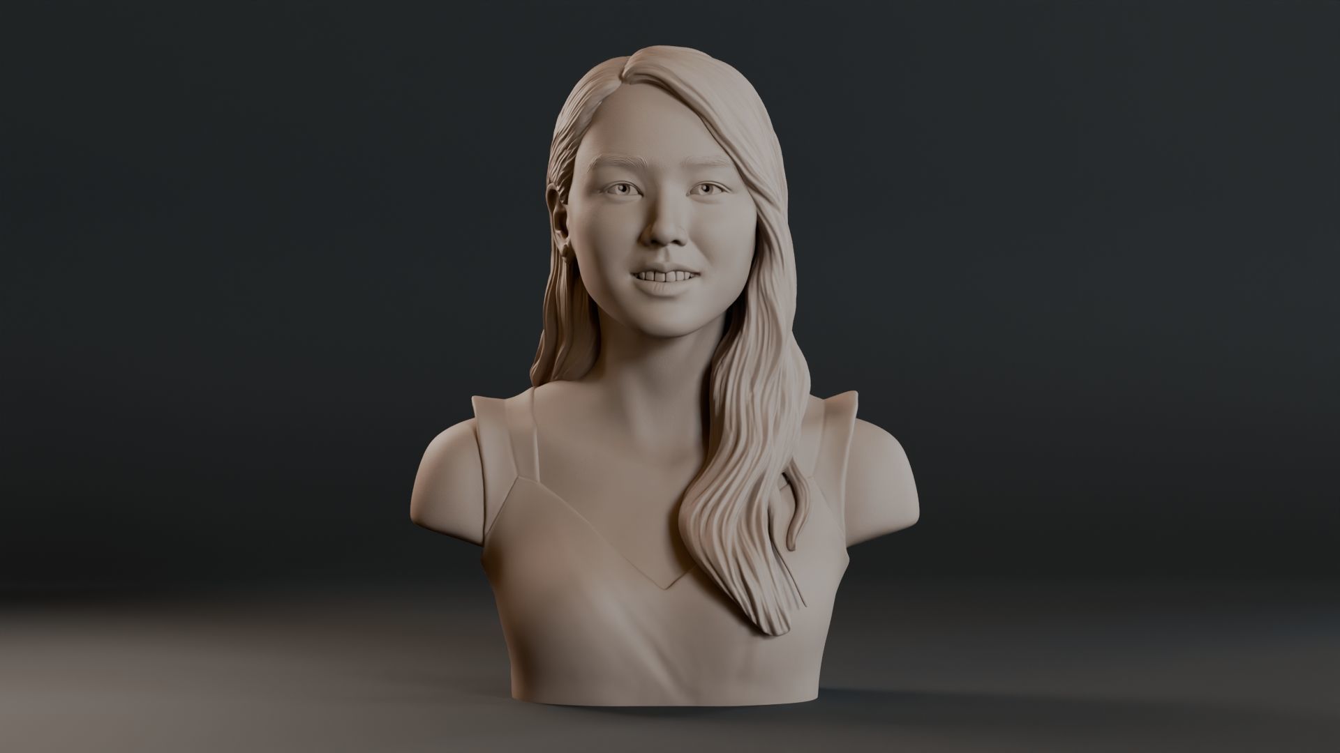 Son Ye Jin Bust Sculpture 3D print model_1